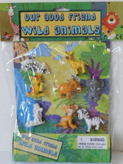 Obrázek z Zvířátko safari plast 6cm set 8ks na kartě(24) 
